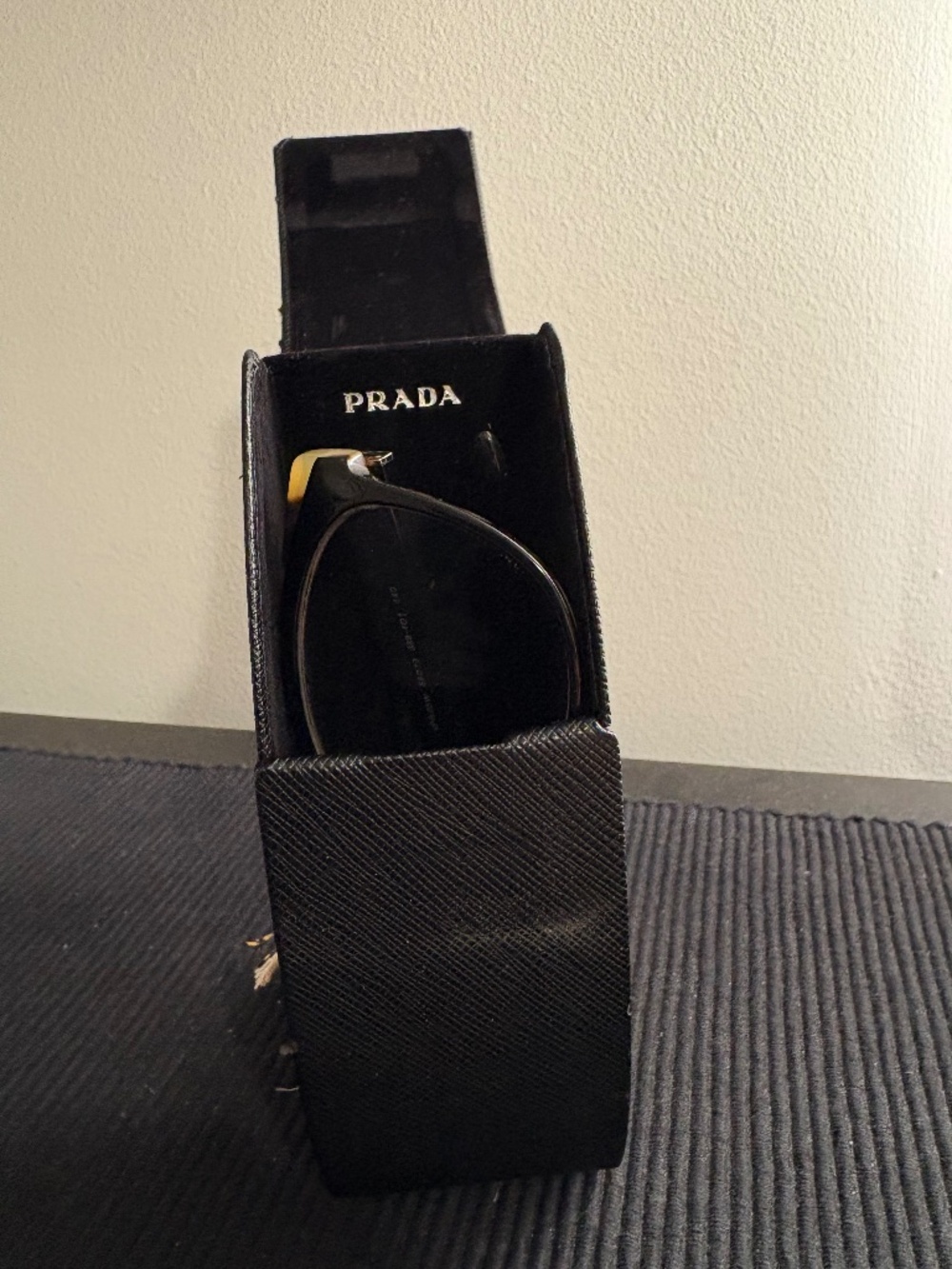Prada glasses and eyeglass case